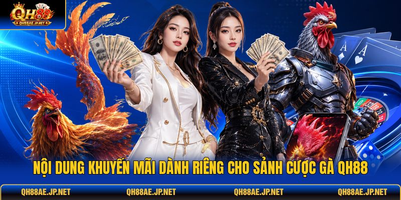 Nội dung khuyến mãi dành riêng cho sảnh cược gà QH88