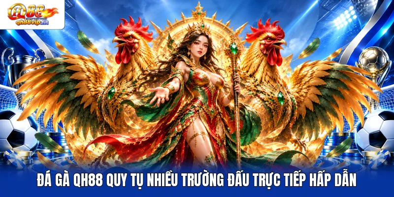 Đá gà QH88 quy tụ nhiều trường đấu trực tiếp hấp dẫn